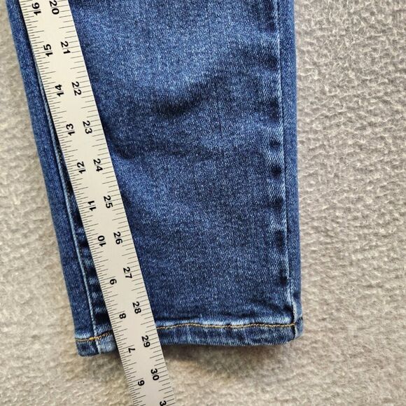 Judy Blue Jeans Womens 27 Blue Floral Embroidered High Rise Boyfriend Flowers - Picture 11 of 16